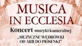 Grafika z napisem "Musica in Ecclesia"
